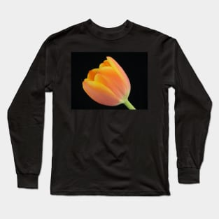 Close-up of a orange-yellowish tulip Long Sleeve T-Shirt